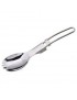 Plegable Acero Inoxidable Cuchara Tenedor de Picnic Vajillas para Senderismo Camping Cocinar
