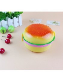 Hamburger Caja de almuerzoes Double Layer Bento Contenedor de comidaFor Children Kids - Envío Gratuito