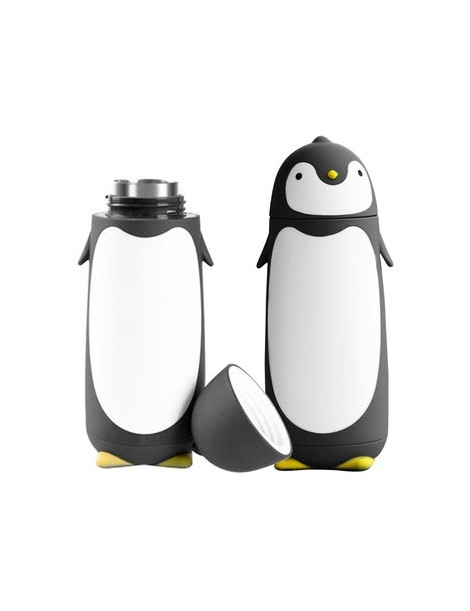 Termo Taza En Forma De Pinguino Negro - Envío Gratuito