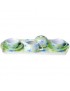 Set 2 Tazas con Plato Azucarera Cremera Charola Mod. 9064709 - Multicolor