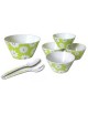 Set Para Ensalada 7 Pzas. Mod. 9063442 - Blanco con Verde - Envío Gratuito