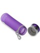 Cargen MC013 450ml portátil del color del caramelo de plástico deporte al aire libre la botella de agua potable Purple - Envío G
