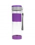 Cargen Q71017 550ml portátil Deporte tetera Botella plástica del viaje taza de té de agua Purple