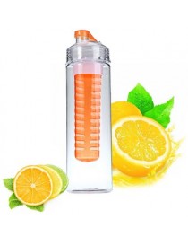 700ML fruta Infusing Infusor la salud del deporte de la botella de jugo de limón fabricante de BPA Free Filter Orange - Envío Gr