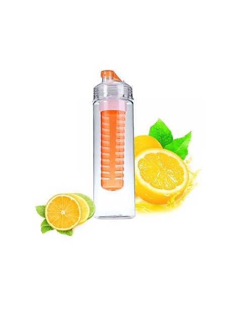 700ML fruta Infusing Infusor la salud del deporte de la botella de jugo de limón fabricante de BPA Free Filter Orange - Envío Gr
