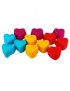 Corazón Plástico P/Muffin 12Pzs Queen Sense