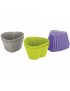 Molde para Cupcakes de Silicona con Forma de Corazón IBILI Modelo 754200-Multicolor