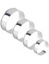 4 pcs Círculo Metal decorar tortas Pastelería Cutterfondant Sugarcraft Herramienta de bricolaje Generico