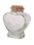 MagiDeal La Forma Del Corazón Del Favor De Vidrio Envases De Mini Jarras De Almacenamiento De Botellas Con Corcho Regalos