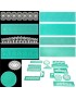 EW Encaje Molde De Silicona Con Forma Redonda Kit Fondant Cake Herramienta Para Hornear Decoración Moldes-Verde