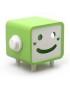 Rotatable Smiley Tissue Box Green