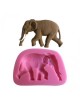 Linda forma de elefante de silicona 3D Pastel Fondant Molde Herramientas Cakedecoration Soap Generico - Envío Gratuito