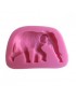Linda forma de elefante de silicona 3D Pastel Fondant Molde Herramientas Cakedecoration Soap Generico