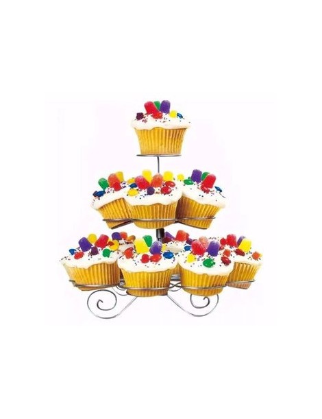 Base Para Cupcakes Estructura Metalica 13 Cupcakes - Envío Gratuito