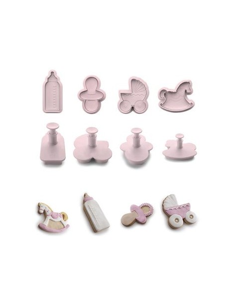 Cortador de Galletas de Bebe IBILI Modelo 789008-Rosa - Envío Gratuito