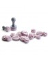 Mini Sellos para Fondant (16 piezas) IBILI Modelo 789600-Rosa