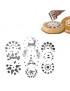 Plantillas para decorar pasteles (10 unidades) IBILI Modelo 719900-Blanco