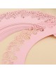 MagiDeal 50pcs De La Taza Del Mollete Bandejas Wrap Pastel Envoltorio De Color Rosa Del Partido Caso Decoración Forro - Envío Gr
