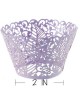 MagiDeal 50pcs Luz Púrpura Pastel De Taza De Hojas Panecillo Caso Envoltorio Decoración Forro Partido - Envío Gratuito