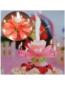 Vela Cumpleaños Flor Musical para Pastel - Envío Gratuito