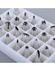 Boquillas 24pcs Stainless Steel Piping Nozzles Pastry Tips Set-Plateado - Envío Gratuito