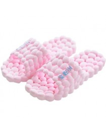 Cuarto de baño Antiskid Thicken Soles Zapatillas de plástico Zapatos Calzado Plano - Rosa - Envío Gratuito