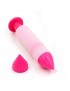 Pluma Decorar Respostería 15cm Plastico-Morada