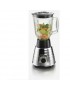 Licuadora De 2 Velocidades Con Vaso De Vidrio, Cromo/Negro MAN LMU-0201