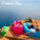 Sofa-Cama Inflable Palmera's Bay Airpoof Portatil Camping Playa Impermeable Tumbona Color Fucsia - Envío Gratuito