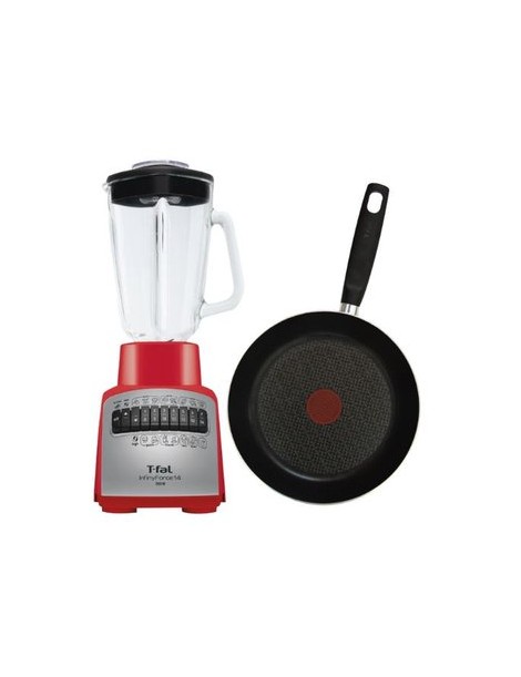 Set T-Fal Licuadora Roja InfinyForce14 550W+ Sartén De 20 Cm Antiadherente-Rojo - Envío Gratuito