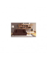 Sofá Cama Futon Liviana 3 Posiciones-Chocolate - Envío Gratuito