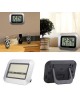 EH Auto Ajuste Digital Home Office Decor Reloj de pared con Temperatura Interior Plata - Envío Gratuito