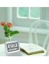 EW Auto Ajuste Digital Home Office Decor Reloj De Pared Con Temperatura Interior Plata