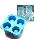 Toma De Hielo Molde De Vidrio, Hielo 4-Copa Cubo Moldes Gafas Disparos Forma De Copa Silicona Hielo Moldeo