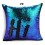 Sofá Cama Decoración Mermaid Sequins Throw Funda De Almohada Glitter Funda De Cojín