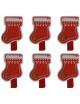 Generic 6x Navidad Clips De Madera Clavijas Titular De La Tarjeta De Navidad De Decoración Calcetines De Navidad - Envío Gratuit