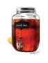 Vitrolero Para Bebidas Yorkshire Mason Jars Con Gis De 7.9 L De Vidrio-Transparente