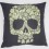Funda de Cojín de Cráneo Almohada de Tiro de Sofá Cama de Lino Algodón B