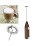 Mini Mezclador Eléctrico Agitador De Cocina Leche Frother Café Huevo(marrón)