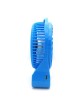 Mini USB Fan LED Soplador Portátil Aire Acondicionado Escritorio Bolsillo Móvil Batería Ventilador Eléctrico （Azul） - Envío Grat