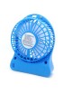 Mini USB Fan LED Soplador Portátil Aire Acondicionado Escritorio Bolsillo Móvil Batería Ventilador Eléctrico （Azul） - Envío Grat