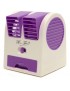 Mini Pequeño Ventilador De Refrigeración USB De Escritorio Sin Cuchilla De Doble Aire Acondicionado Portátil - Púrpura