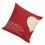 MagiDeal Ropa De Algodón Del Corazón Cojín Caso Funda De Cojín De Sofá Cama Casa Decoración En Rojo