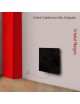 Calefactor de Pared Ultradelgado de Vidrio Cristal Negro 60x60cm 330w CalorSolar CERATI 342CaSol-N -Negro - Envío Gratuito
