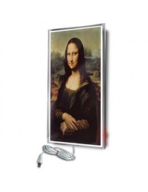 Calefactor Ultradelgado en Vidrio Litografiado Mona Lisa 60x90cm 330w CalorSolar CERATI 022CaSol -Temático - Envío Gratuito