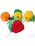 Generic 50x Fruta Palos Palitos Palillos Para Decor Pastel Magdalena Cupcake Hogar DIY