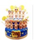 Generic 6pcs Niños 3d Partes Del Cuerpo Fondant Pastel Decoración Guinda Molde Sugarcraft