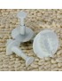 Generic 3pcs Blanco Fondant Pasta De Goma Del émbolo De Corte - Hoja De