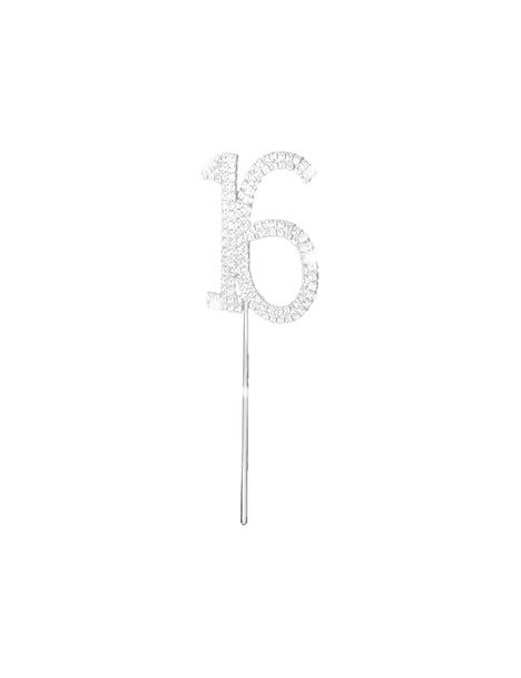 Generic Diamantes De Imitación De Cristal 16o Aniversario Topper Torta Fiesta De Cumpleaños - Envío Gratuito