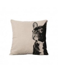 MagiDeal 45 * 45 Cm De Algodón Perro Caso De La Cubierta Del Amortiguador De Lino Almohada Sofá Cama Preciosa Decoración - Envío